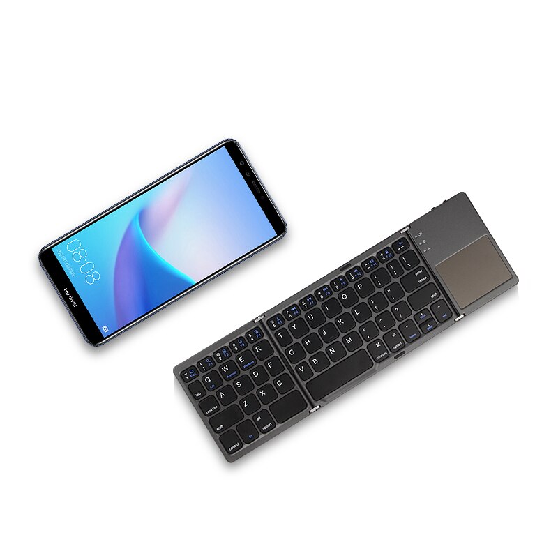 Three Folded Wireless Bluetooth Keyboard For Huawei P10 P9 P8 P7 P6