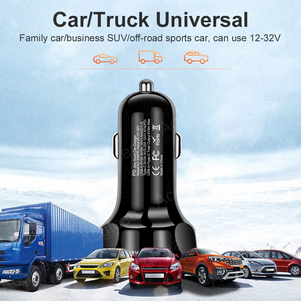 Universal Car Charger Phone Quick Charge 3.0 | Mobile Car Adapter Fast