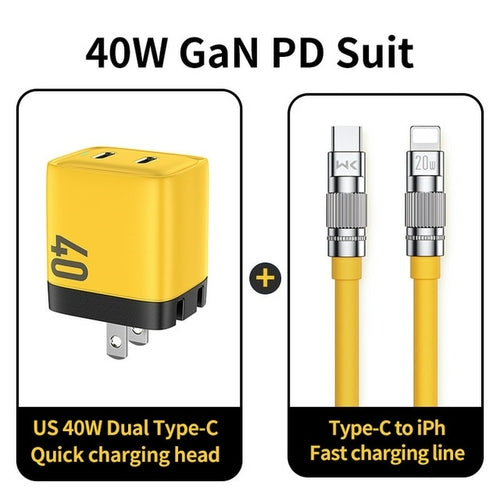 Wekome 40w Gan Phone Usb C Chargers Quick Charge Qc4.0+ 4.0 3.0 Pd3.0