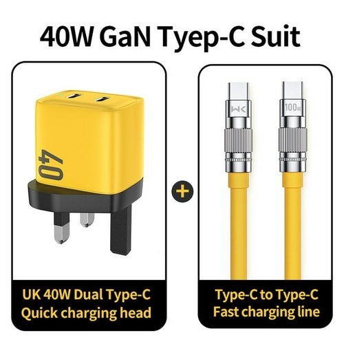 Wekome 40w Gan Phone Usb C Chargers Quick Charge Qc4.0+ 4.0 3.0 Pd3.0