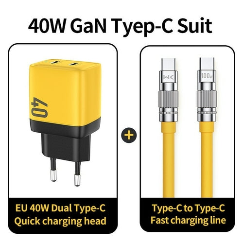 Wekome 40w Gan Phone Usb C Chargers Quick Charge Qc4.0+ 4.0 3.0 Pd3.0