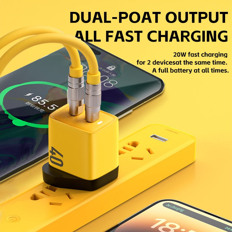 Wekome 40w Gan Phone Usb C Chargers Quick Charge Qc4.0+ 4.0 3.0 Pd3.0