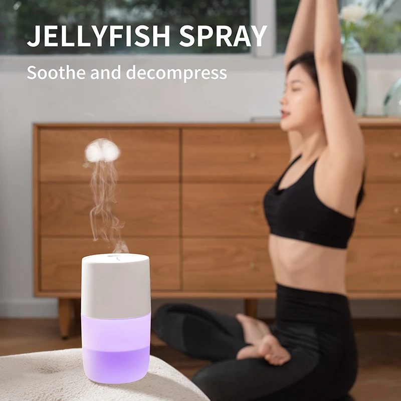 1200mAh Rechargeable Jellyfish Air Humidifier Mist Sprayer