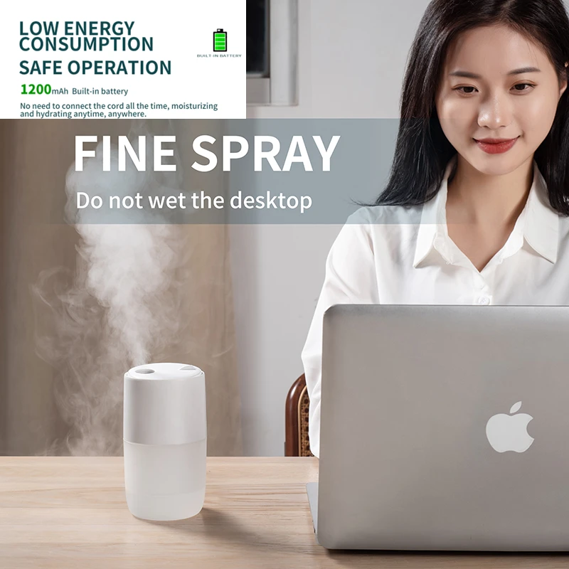 1200mAh Rechargeable Jellyfish Air Humidifier Mist Sprayer