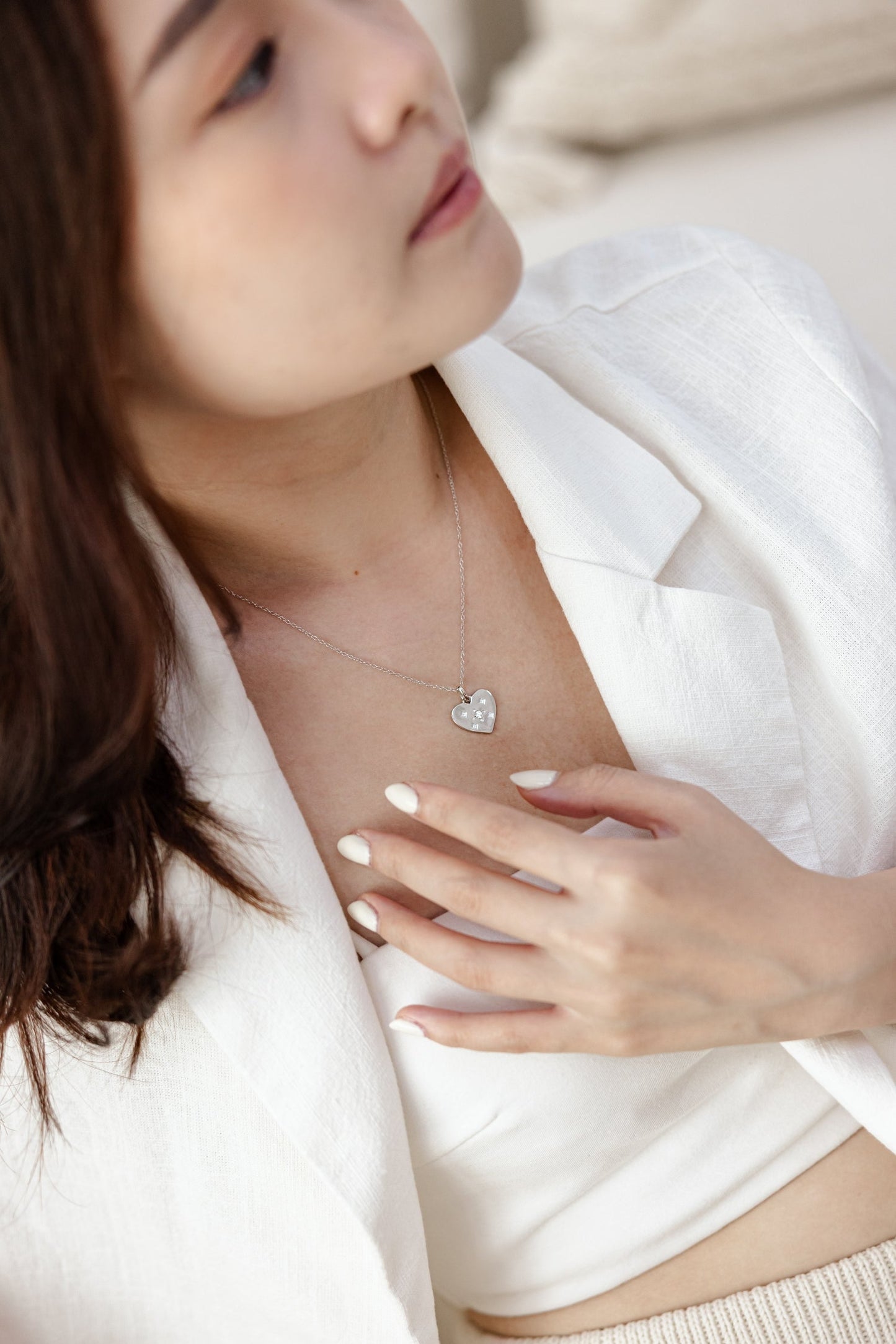 Silver Starry Heart Pendant