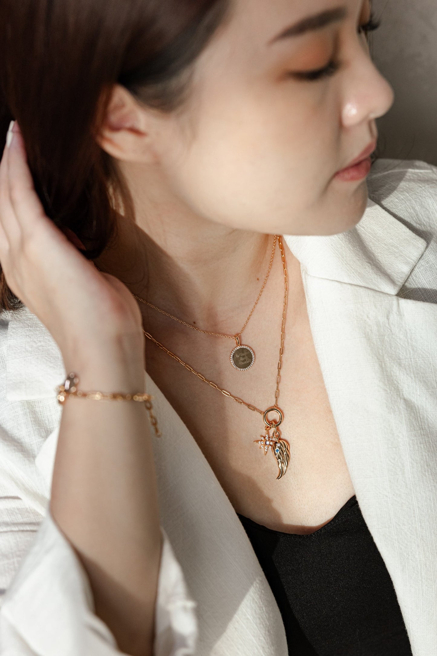 Gold North Star Charm