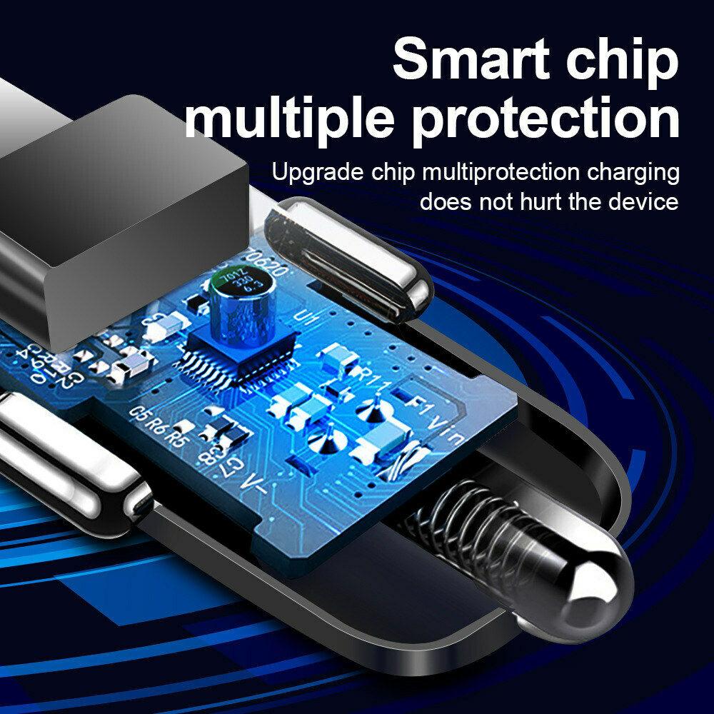 PBG 3 Port USB Fast LED Car Charger For Devices