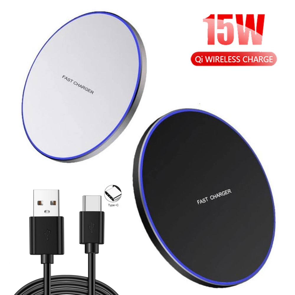 15w10w Wireless Charger Pad For Iphone 14 13 12 Pro Max X Samsung