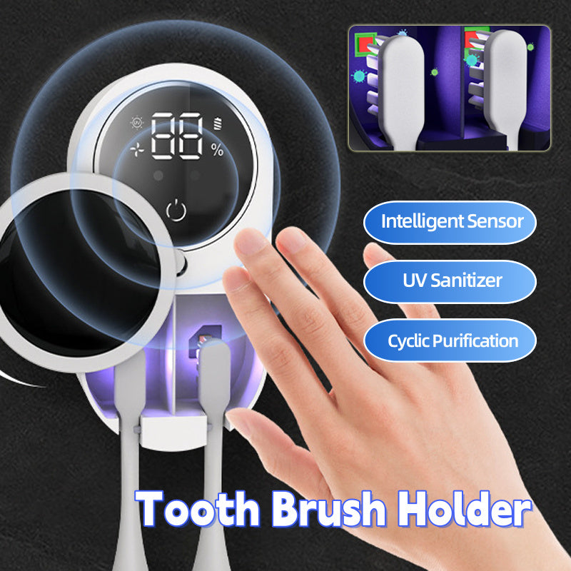 Tooth Brush Holder Sanitizer UV Toothbrush Sanitizer Toothpaste Accessories Portable Toothbrush Sterilizer Portable Disinfectant