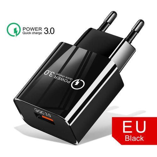 18W 3A Fast Charger QC 3.0 USB Charger Quick Charge 3.0 Phone Charger