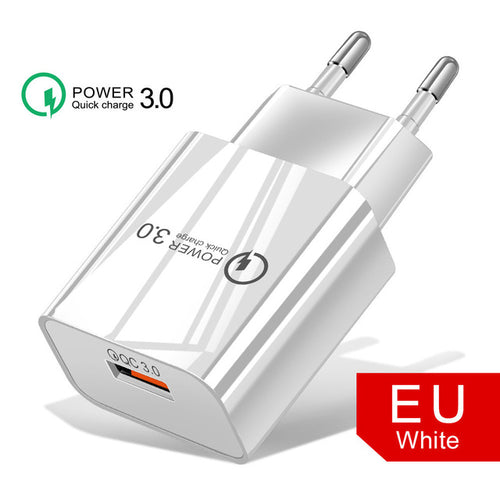 18W 3A Fast Charger QC 3.0 USB Charger Quick Charge 3.0 Phone Charger