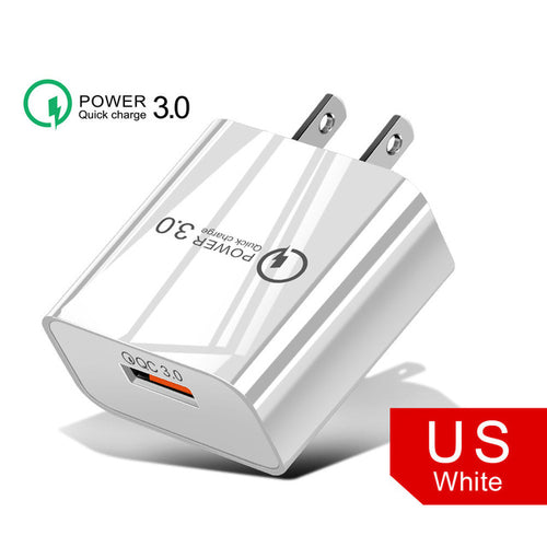 18W 3A Fast Charger QC 3.0 USB Charger Quick Charge 3.0 Phone Charger