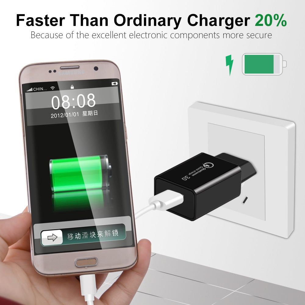 18W 3A Fast Charger QC 3.0 USB Charger Quick Charge 3.0 Phone Charger