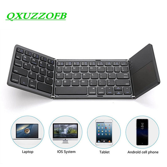 Folding Bluetooth Keyboard Touchpad | Folding Keyboard Mobile Phone -