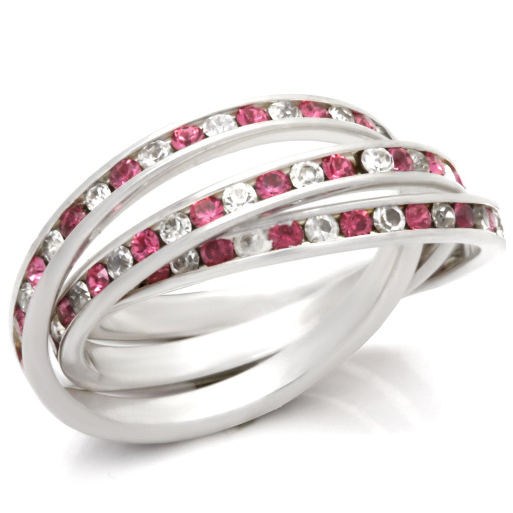 35110 High-Polished 925 Sterling Silver Ring with