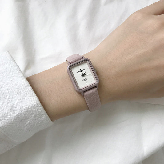 Ladies Mini Square Belt Quartz Watch