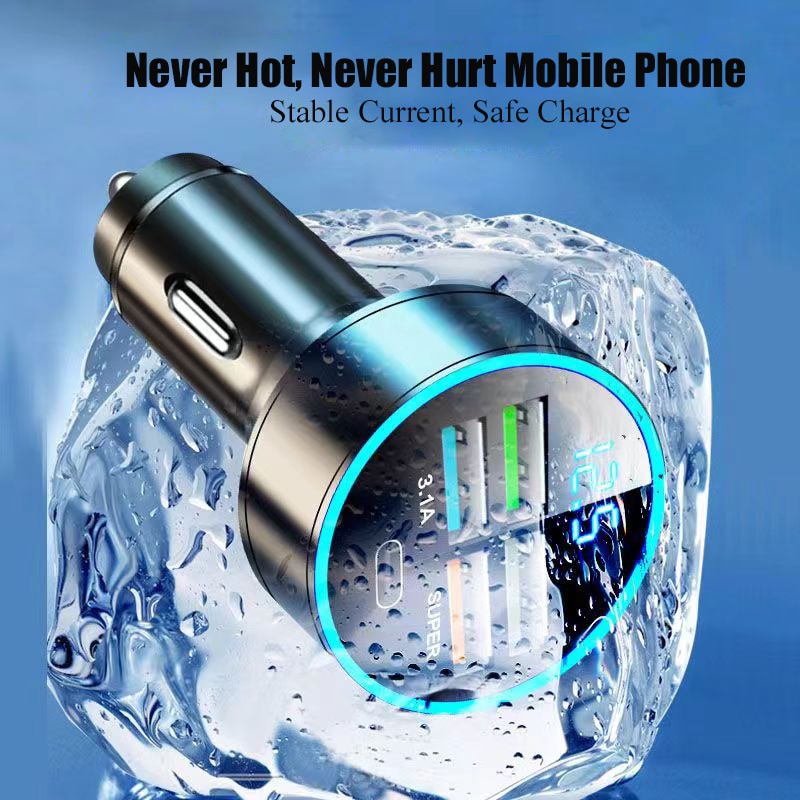 Car Charger Iphone 14 | Car Charger Adapter 150w | Fast 4 Port Car