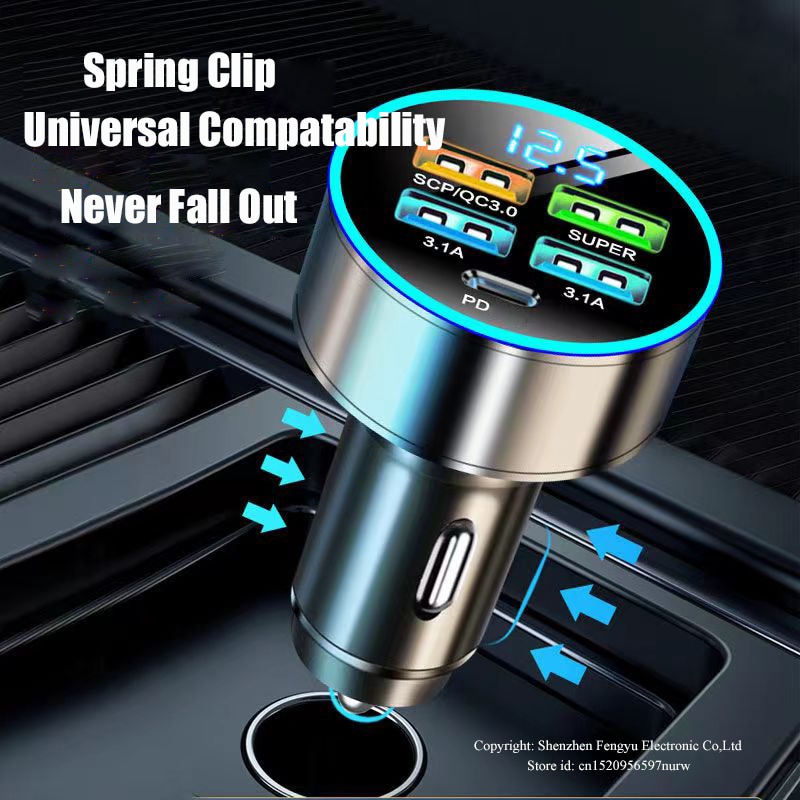 Car Charger Iphone 14 | Car Charger Adapter 150w | Fast 4 Port Car