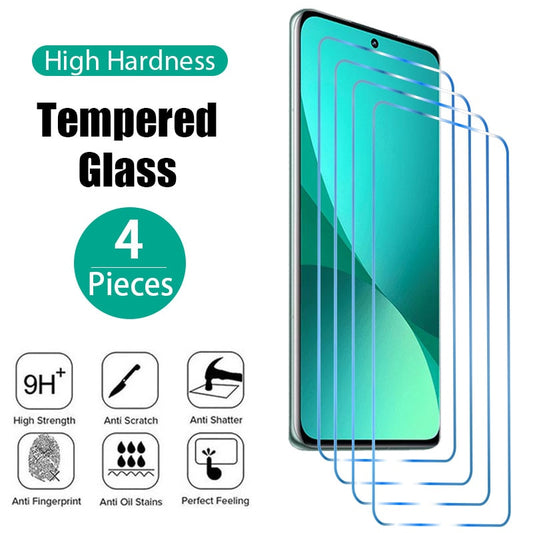 4pcs Tempered Glass Xiaomi Mi 11 12 10 9 Lite 5g F3 Screen Protector