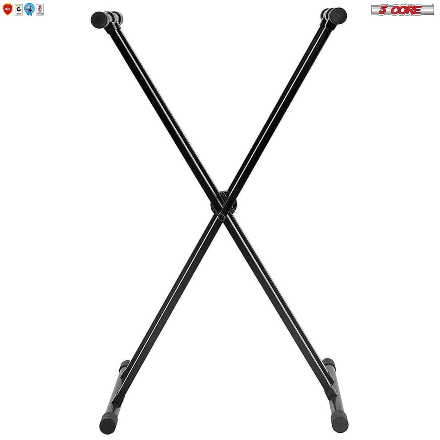 5 Core Keyboard Stand with Gear Double Braced X-Style, Adjustable, and