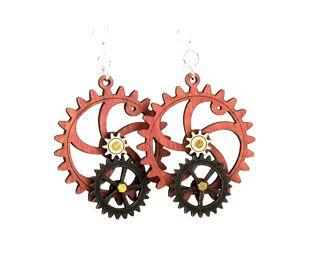 Kinetic Gear Earrings 5001F