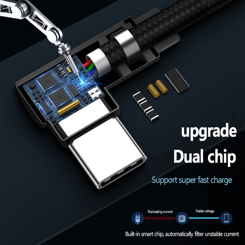 5A 40W USB Type C Cable Super Fast Cable Fast Charging For Samsung