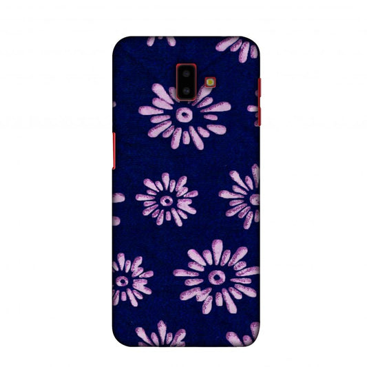 Batik Dyeing Florals - Indigo And Ivory Slim Hard Shell Case For