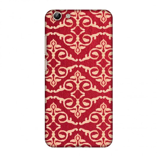 Batik Dyeing Art Deco - Rust Red Slim Hard Shell