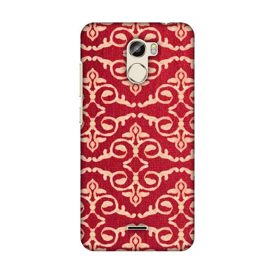 Batik Dyeing Art Deco - Rust Red Slim Hard Shell