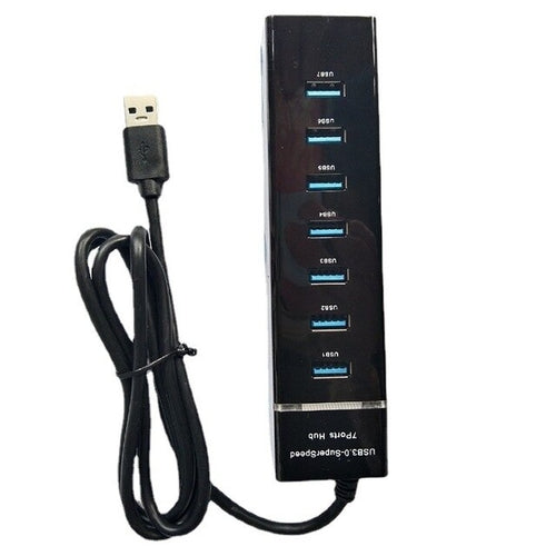 7 Port USB 3.0 Hub USB Splitter with 30/120cm Long Cable Multi USB