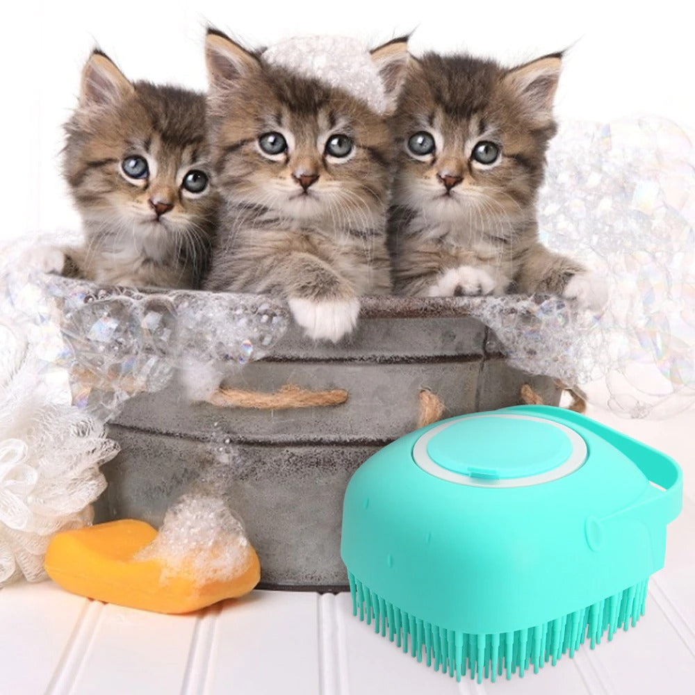 Pet Dog & Cat Shampoo Massager Brush