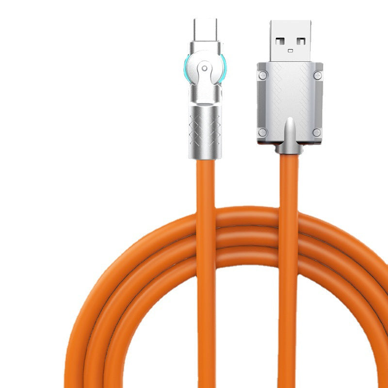 The New Rotary Type-C Data Cable Super Fast Charging Cable Is Applicab