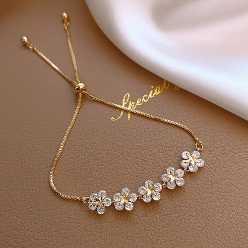 925 Sterling Silver Beautiful Stars Bracelets For Women Korean Fashion