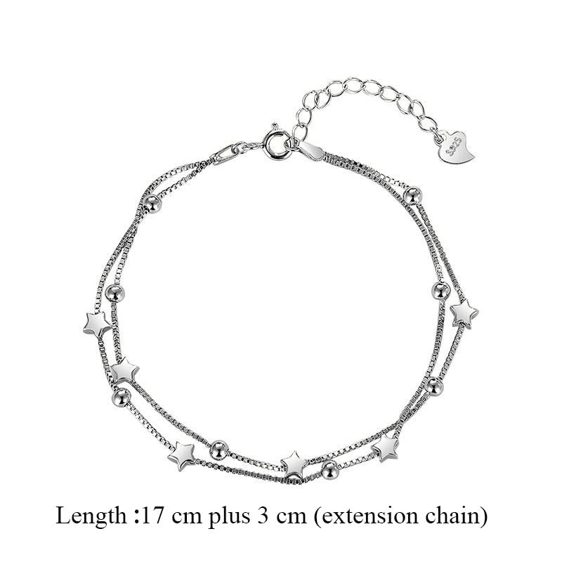 925 sterling silver Bracelet Woman Vintage Luxury Original Jewelry