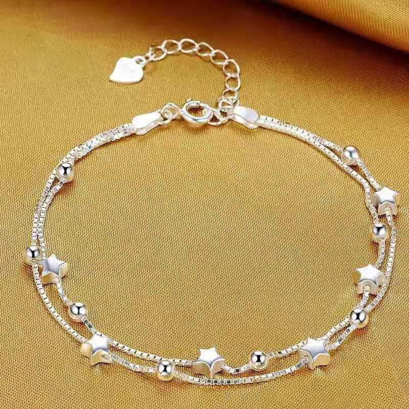 925 sterling silver Bracelet Woman Vintage Luxury Original Jewelry