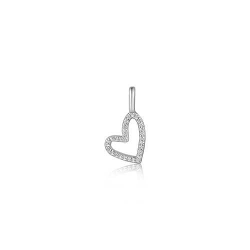 Silver Eternal Heart Charm