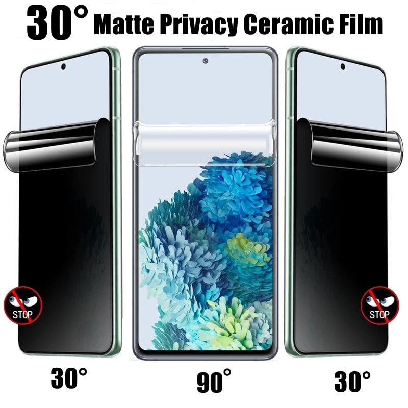 Anti Spy Hydrogel Film For Samsung Galaxy S20 S21 S23 S22 Ultra S9 S10