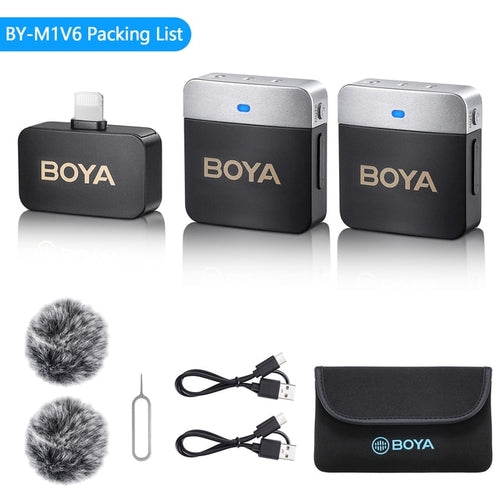 Boya BY-M1V Microphone Wireless | professional lavalier microphone|