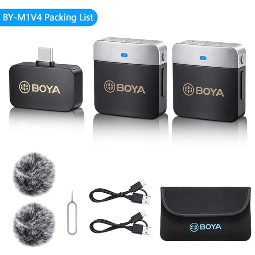 Boya BY-M1V Microphone Wireless | professional lavalier microphone|