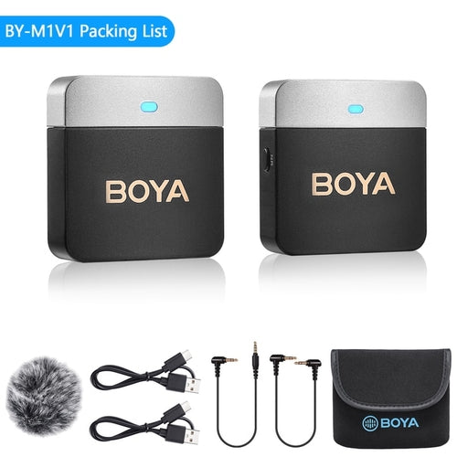 Boya BY-M1V Microphone Wireless | professional lavalier microphone|