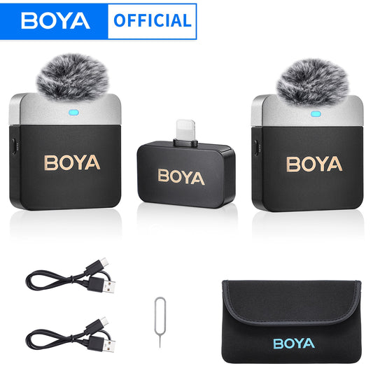 Boya BY-M1V Microphone Wireless | professional lavalier microphone|