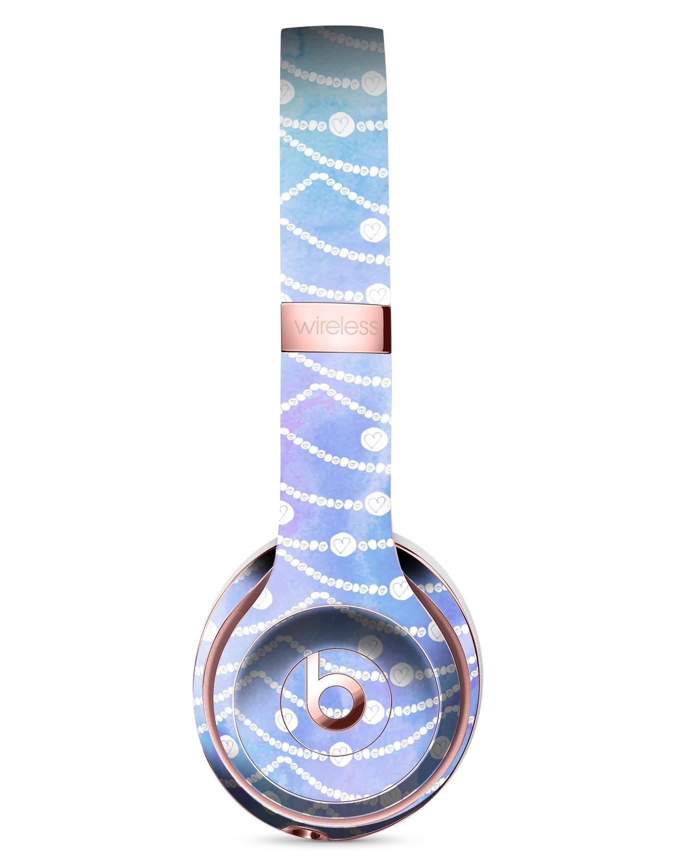 Blue and Purple Watercolor Waves Full-Body Skin Kit for the Beats by