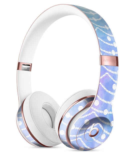 Blue and Purple Watercolor Waves Full-Body Skin Kit for the Beats by
