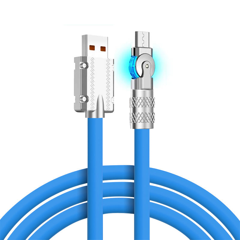 The New Rotary Type-C Data Cable Super Fast Charging Cable Is Applicab