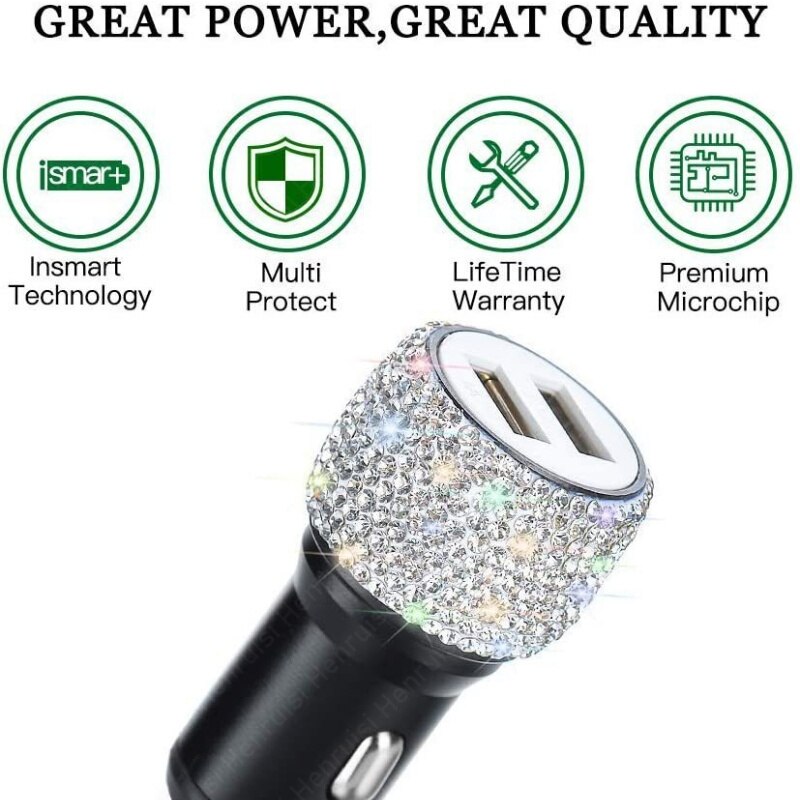 Car Charger USB PD 2.4A Type C Fast Charging Quick Charger 3.0 Phone