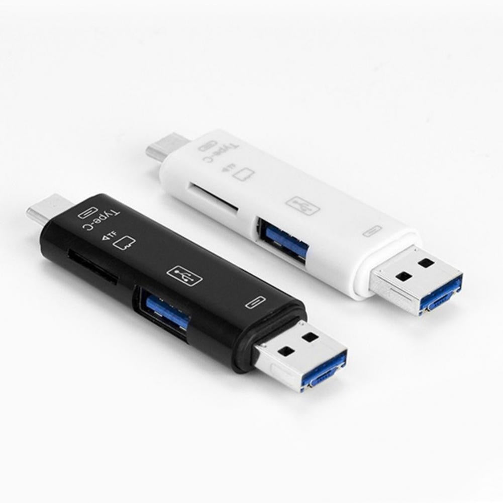 Card Reader 5 In 1 USB 3.0 Type C TF Card Reader Micro USB3.0 Type