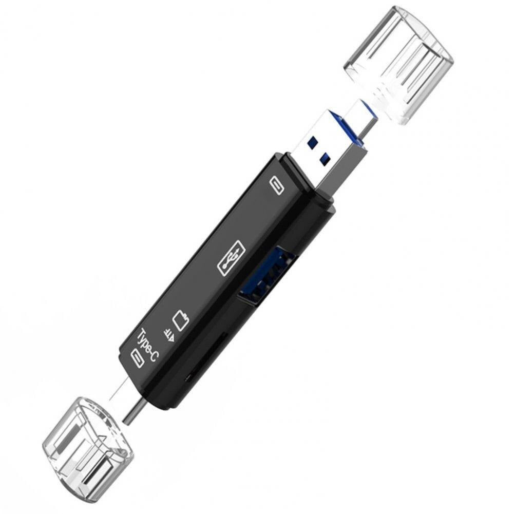 Card Reader 5 In 1 USB 3.0 Type C TF Card Reader Micro USB3.0 Type