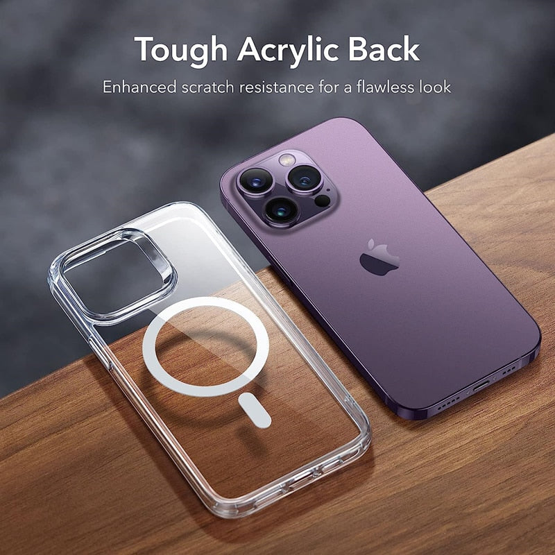 Clear Original Case For Magsafe For Iphone 15 14 13 12 11 Pro Xs Max