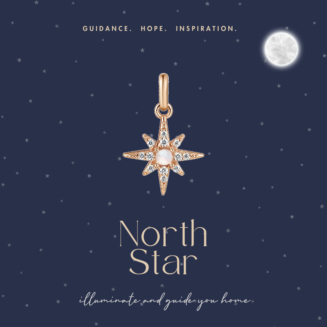 Gold North Star Necklace