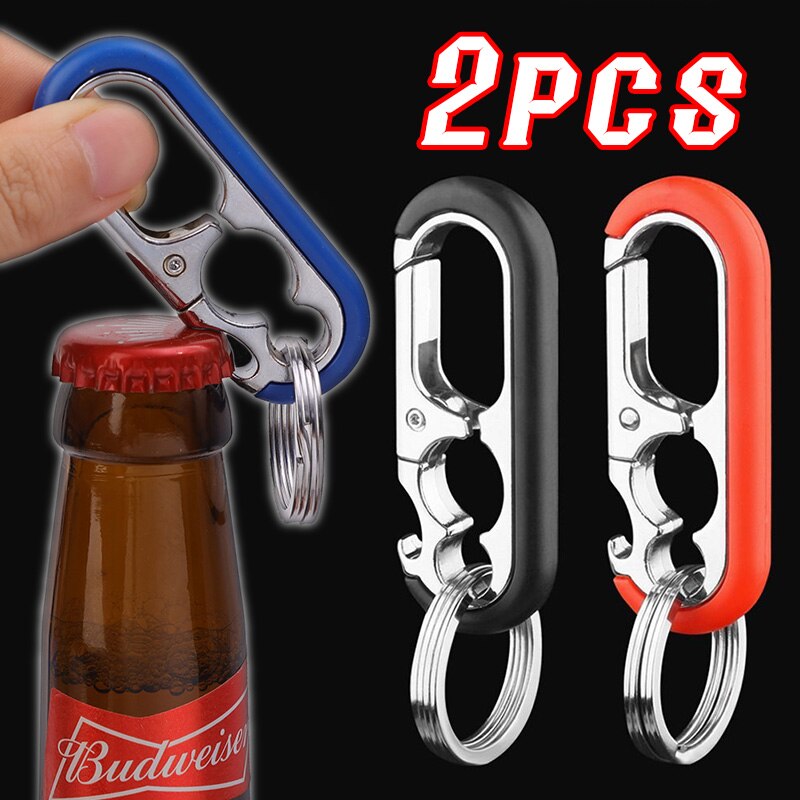 Creative Car Keychain Portable Multi function Wine Bottle Can Opener